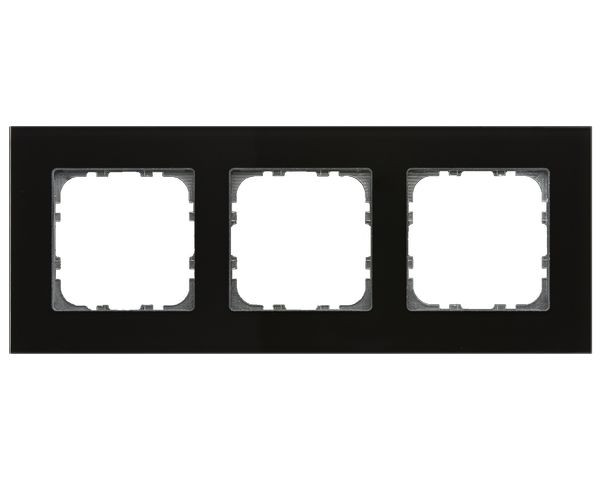 1St. MDT Glasrahmen 3-fach BE-GTR3S.01 92x234mm schwarz