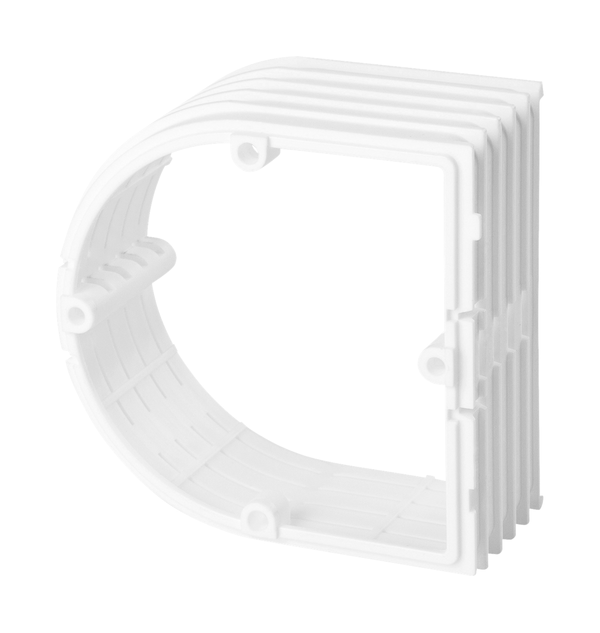 10St. F-Tronic PAH Putzausgleich PAH, halbrund, für HW+UP Gerätedosen massiv 7390090