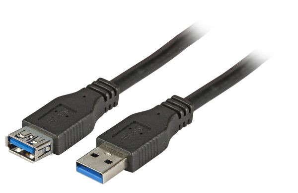 1St. EFB USB3.0 Verlängerungskabel K5237.3 A-A St-Bu 3m schwarz Premium