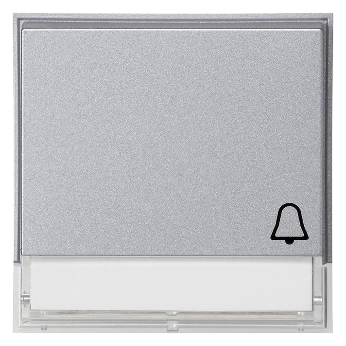 1St. Gira 067365 Wippe Symbol Klingel mit Beschriftungsfeld Gira TX_44 (WG UP) Farbe Alu 1St. Gira 067365 Wippe Symbol Klingel mit Beschriftungsfeld Gira TX_44 (WG UP) Farbe Alu