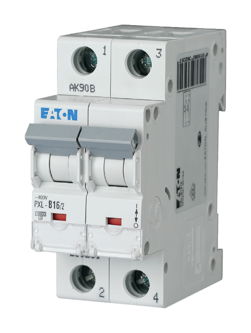 1St. Eaton 236231, PXL-B16/2 Leitungsschutzschalter, 16A, 2p, B-Char 1St. Eaton 236231, PXL-B16/2 Leitungsschutzschalter, 16A, 2p, B-Char