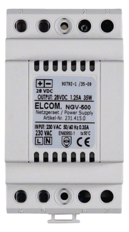 1St. Elcom 2314150 NGV-500 Netzgerät REG 2D-Video