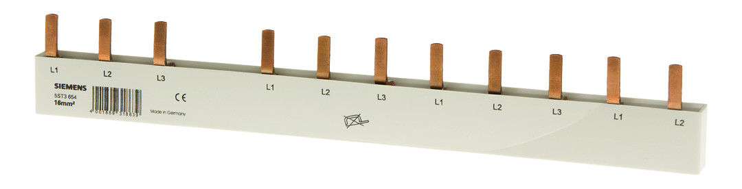 1St. Siemens 5ST3654 Stiftsammelschiene, 16mm2 Anschluss: 3-p