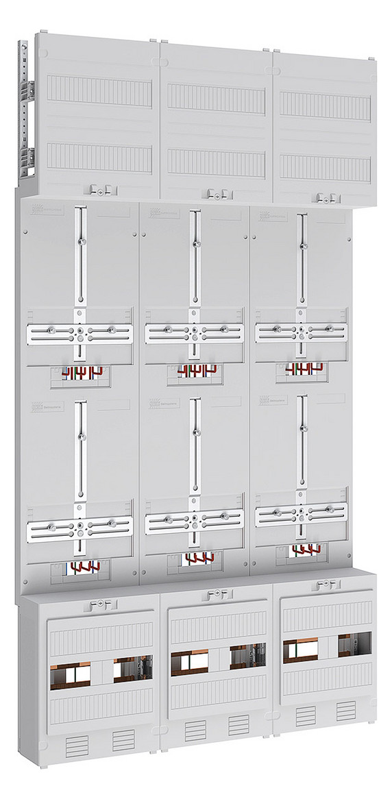 1St. ABN Z39760 Zählerplatz 3Pkt 6Z mit Klemmstein/Kanal