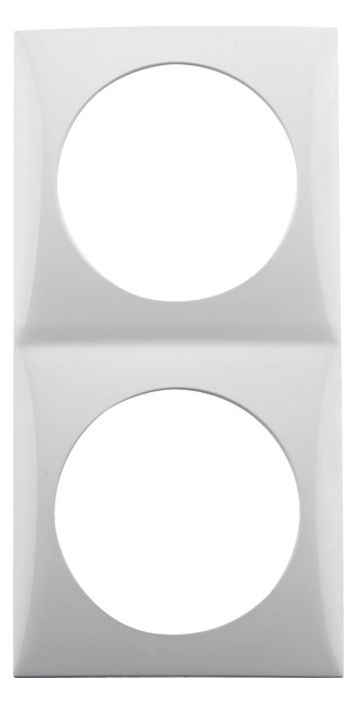 1St. Berker 918262519 Rahmen 2fach Integro Flow polarweiß glänzend