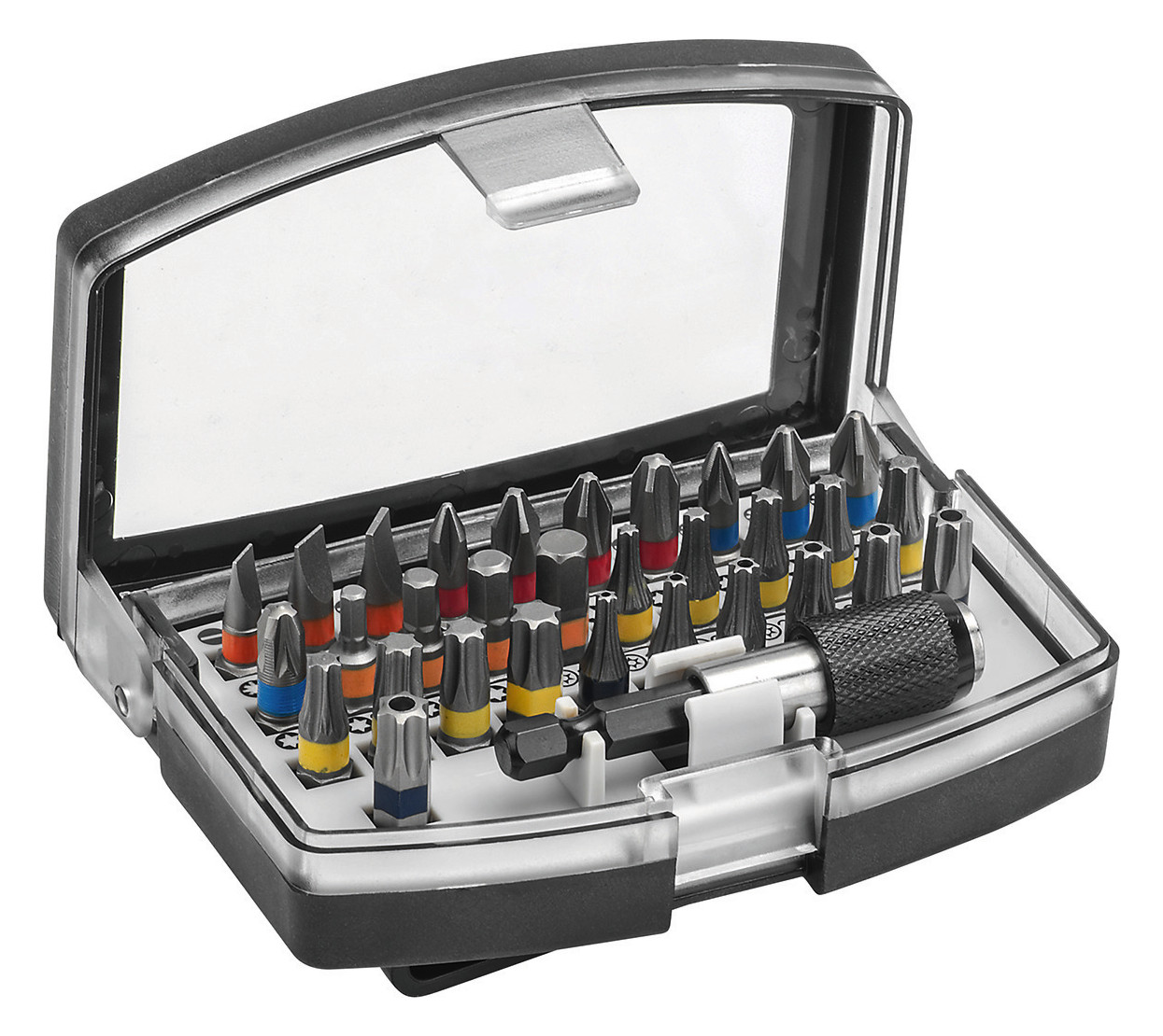 1St. Cimco Bit-Satz 32-teilig PH PZ TX 114593 Hex SZ Magnethalter