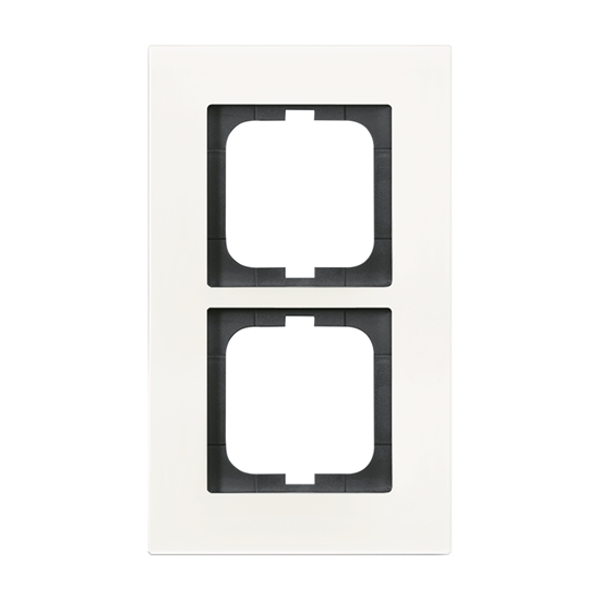 1St. Busch-Jaeger 1722-811 2-fach Rahmen carat weißglas