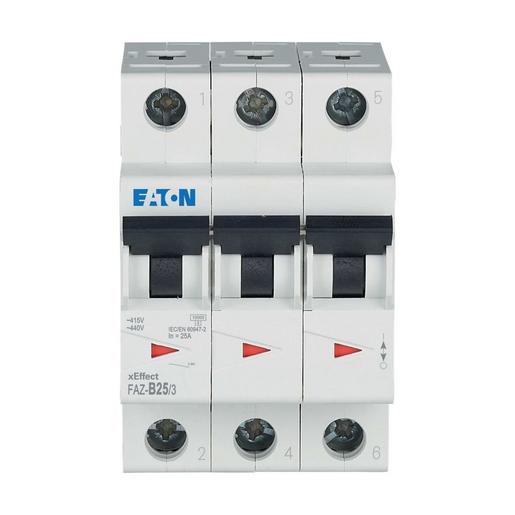 1St. Eaton 278849 Leitungsschutzschalter, 25 A, 3p, Charakteristik: B FAZ-B25/3