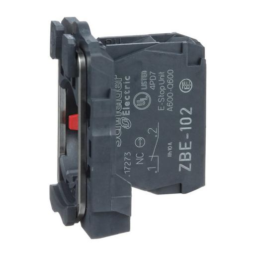 1St. Schneider Electric ZB5AZ102 Hilfsschalterblock f. Drucktaster, Ø 22, 1Ö