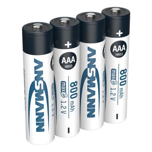 1St. Ansmann 4x Micro AAA NiMH Ak maxE NiMH Aku Micro AAA 4er Blister, 800 mAh