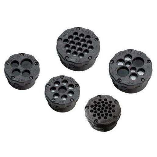 1St. MURR KDP/R M63/08: Schwar Für Leitungen ohne Stecker-Kabeldurchfüh