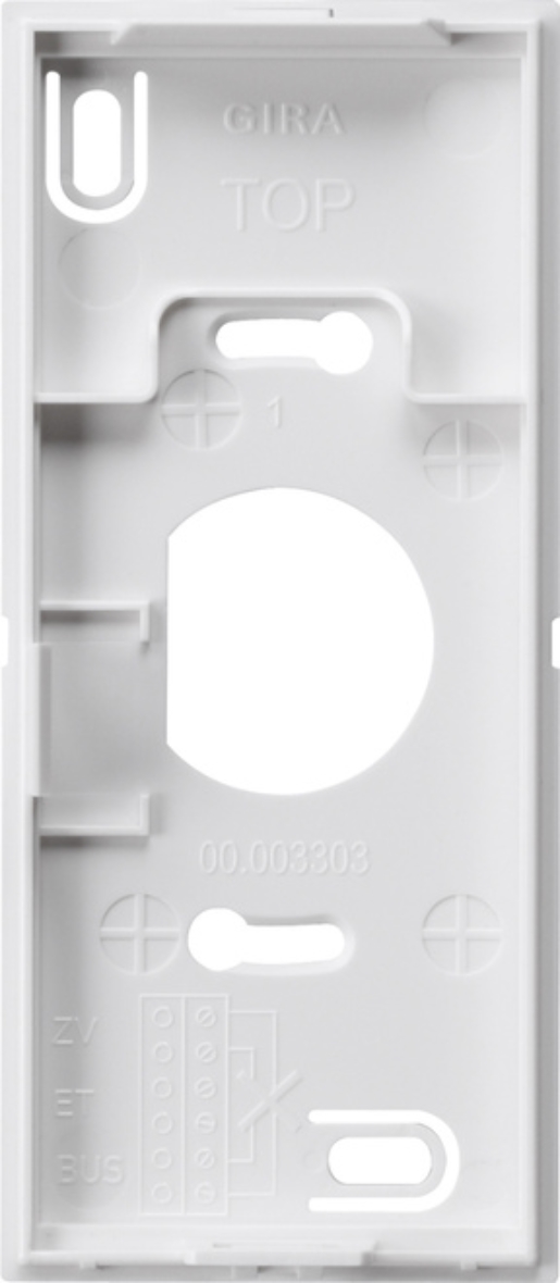 1St. Gira 851003 Montagepl. Wohnungsstation Video AP System 55 Reinweiß