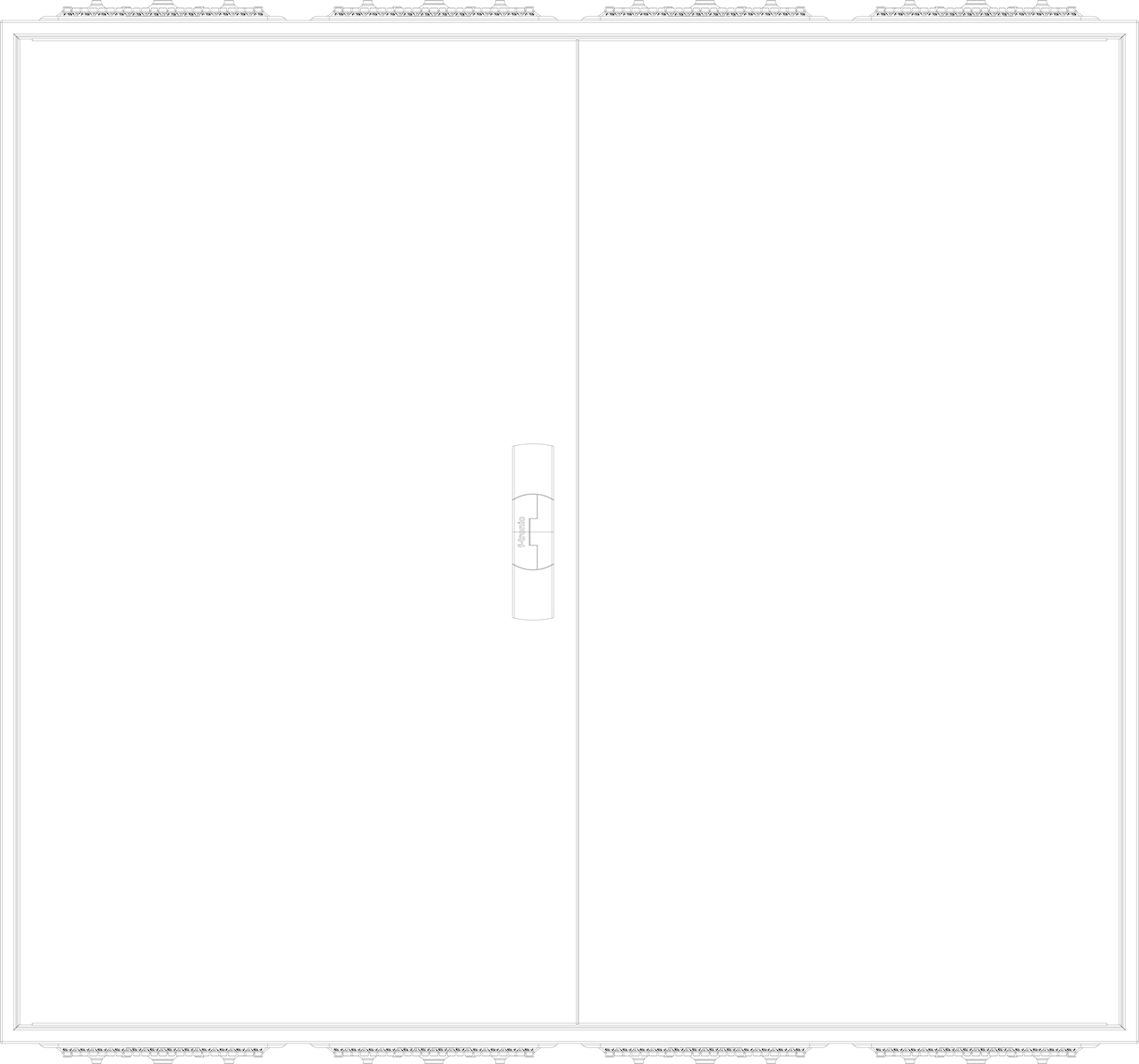 1St. F-Tronic ZA094 Leergehäuse ZA094, IP31/IP43, H=950mm, B=1050mm 7120504