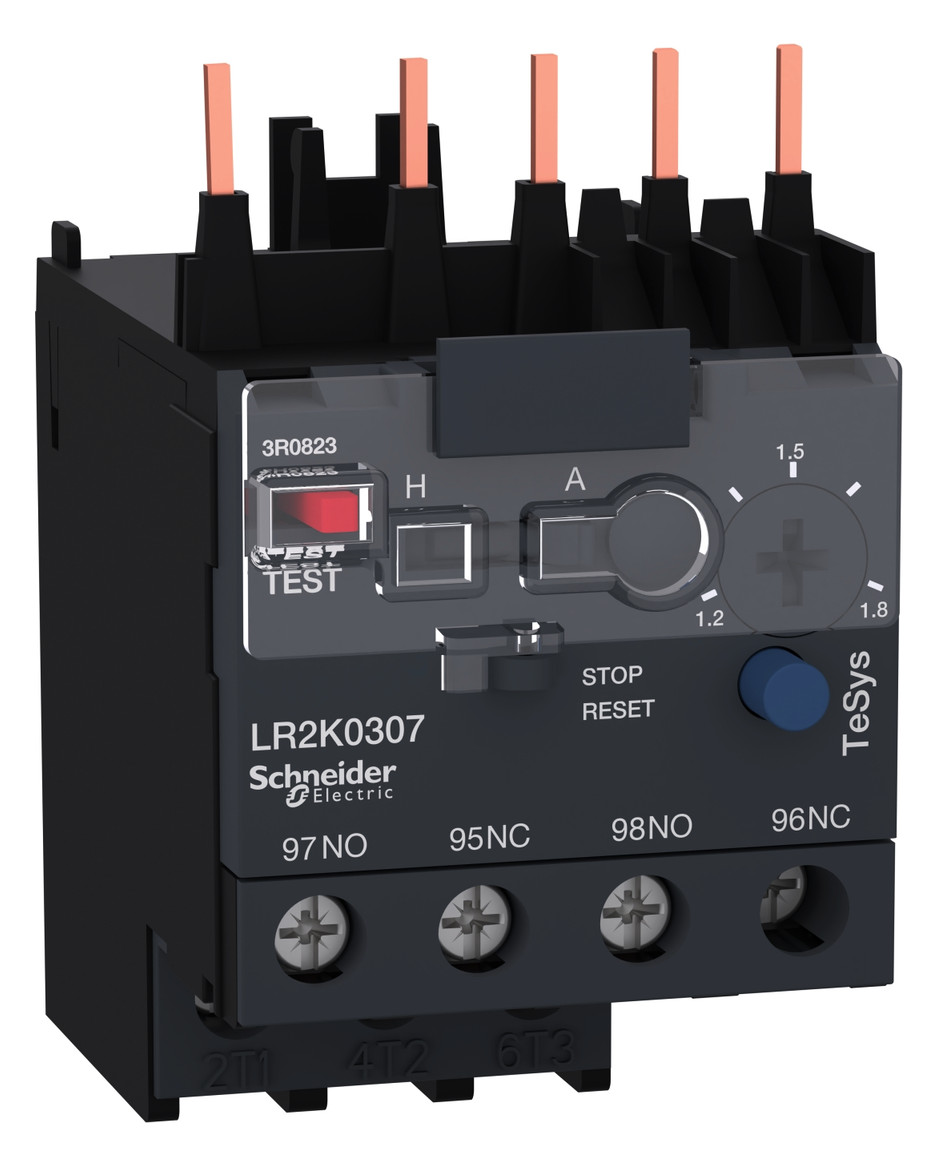 1St. Schneider Electric LR2K0307 Motorschutzrelais, 1,2-1,8A, 1S+1Ö, Klasse 10A