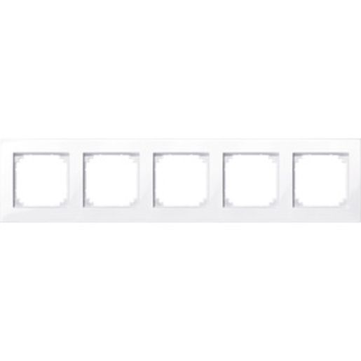 1St. Merten 515525 M-PLAN-Rahmen, 5fach, aktivweiß glänzend