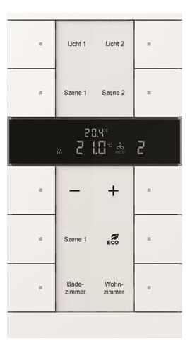 1St. Busch-Jaeger SBR/U10.0.11-84 Raumtemperaturregler mit Bedienfunktion 10-fach, Busch-Tenton Busch-Installationsbus KNX studioweiß 1St. Busch-Jaeger SBR/U10.0.11-84 Raumtemperaturregler mit Bedienfunktion 10-fach, Busch-Tenton Busch-Installationsbus K