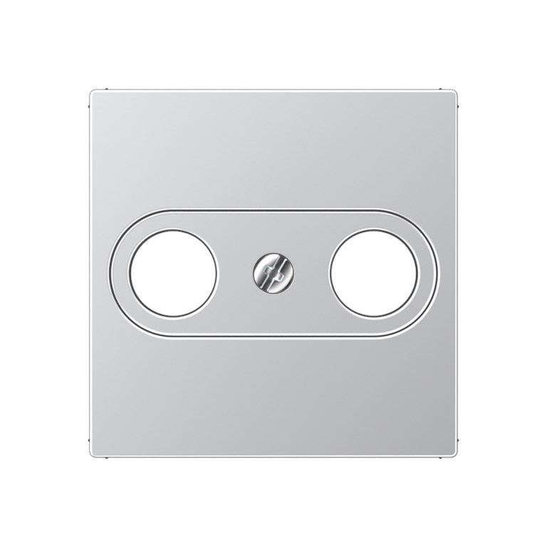 1St. Jung A561PLTVAL Abdeckung Schraubbefestigung für Antennen-Steckdose nach DIN 45330 A 561 PLTV AL