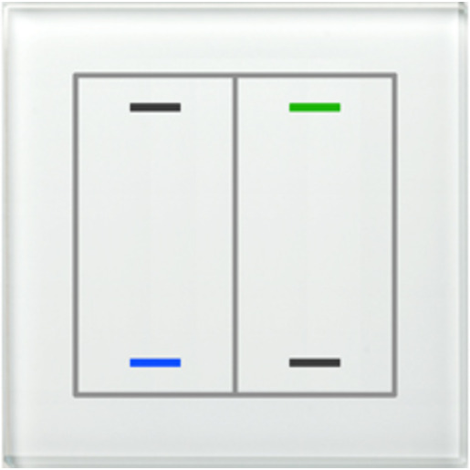 1St. MDT Glastaster II 2-fach BE-GTL2TW.01 RGBW mit Temperatursensor weiß 1St. MDT Glastaster II 2-fach BE-GTL2TW.01 RGBW mit Temperatursensor weiß...