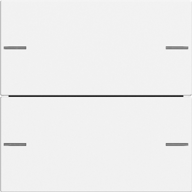 1St. Gira 575227 Wippenset 2fach für Tastsensor 4, Reinweiß seidenmatt