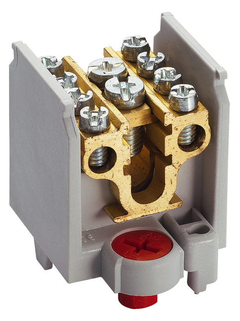 1St. Hager K65 Hauptl.Abzweigklemme 1 p. 1x35²/4x25mm²