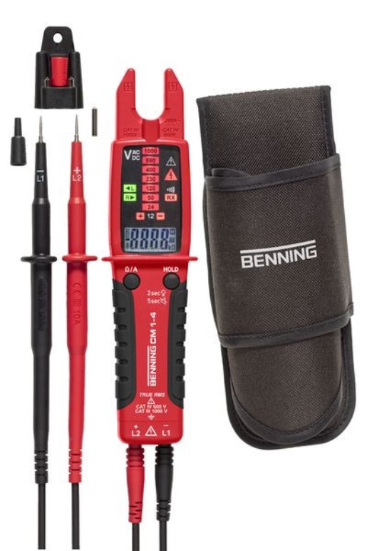 1St. Benning CM 1-4 Trms-Stromzangen-Multimeter 200A AC, 100