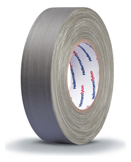 50m Hellermann Tyton 712-00906 Gewebeband HelaTapeTex grau 50mm x HTAPE-TEX-50x50-CO-GY (50)
