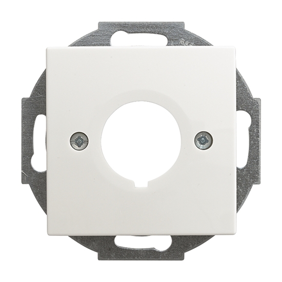 1St. Busch-Jaeger 2533-914 Zentralscheibe, mit Tragring Busch-balance SI alpinweiß