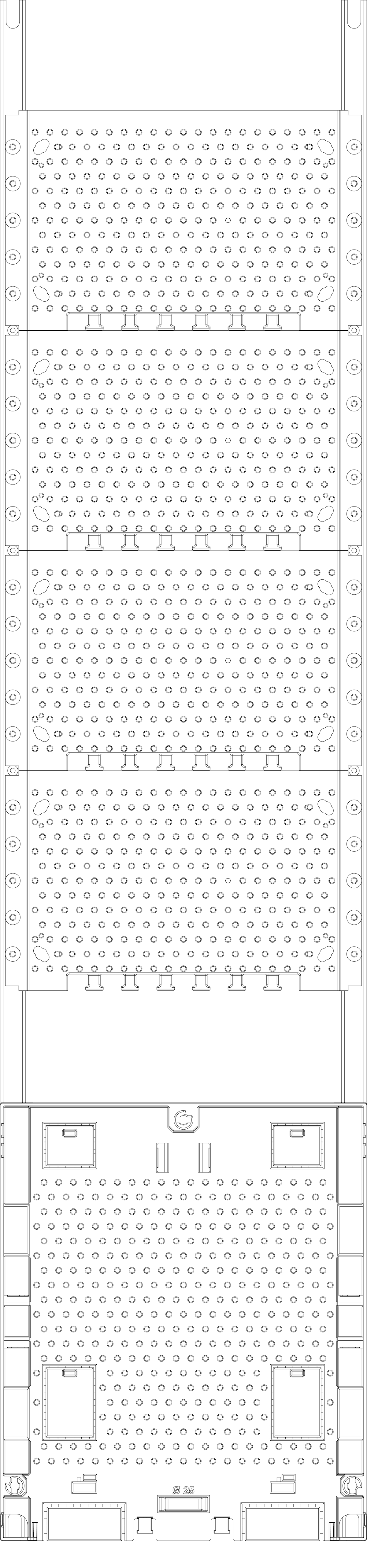 1St. F-Tronic KX7APZO Kommunikationsfeld KX7APZO, 1-feldrig, H=1050mm, APZ-Platz, ohne APL-Set 7141662