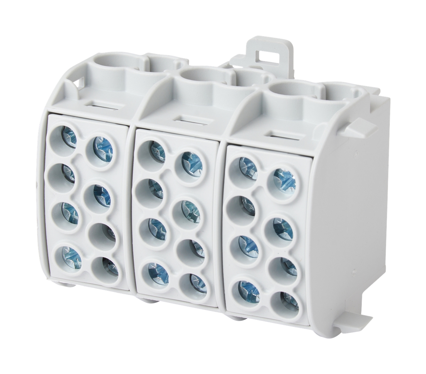 2St. F-Tronic HLAK3p35gr Hauptleitungsabzweigklemme, 35mm², 3polig, CU, grau, HLAK3p35gr 7730033