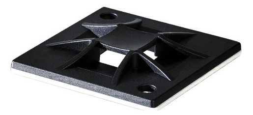 100St. Hellermann Tyton 151-10915 Klebesockel 30 x 30 QM30A Schwarz 100 ST ME QM30A-PA66-BK (100)