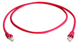1St. Telegärtner L00002A0139 Telegärtner Patchkabel S-FTP Cat.6A(IEC), 3,0 m, LSZH rot, Cross-Over 10/100/1000