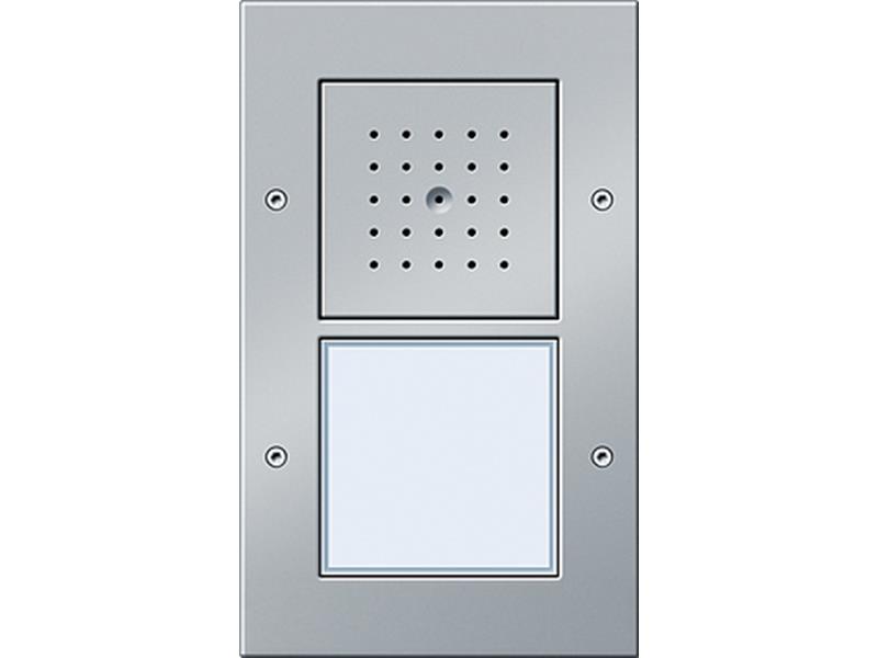 1St. Gira 126665 Türstation AP 1fach Türkommunikation Farbe Alu