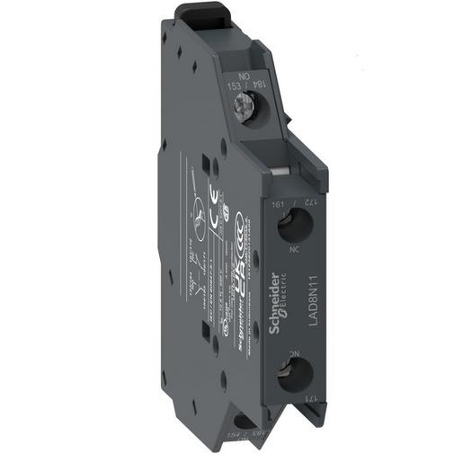 1St. Schneider Electric LAD8N11 Hilfsschalterblock, 1S+1Ö, Schraubklemmen