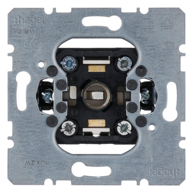 1St. Hager WDE510110 Drucktaster/Lichtsignal E10 Kont. UP 2A