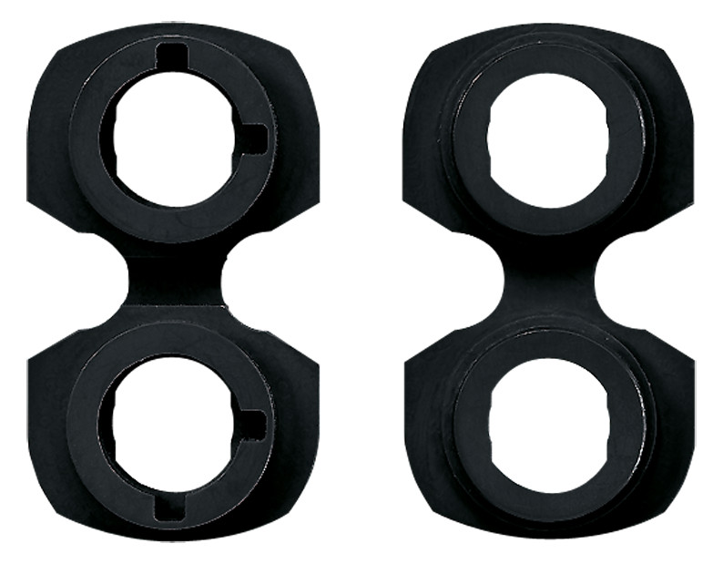 1St. Jung 63WBT Montageplatte für Lautsprecher-Pol-Klemmen LPK 63 .. Cinch-Buchsen-Paar CIB 63 63 WBT