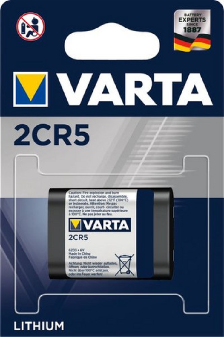 1Pk Varta Professional Lithium 2CR5 6,0V 1600mAh * Blister 1 St. 06203101401