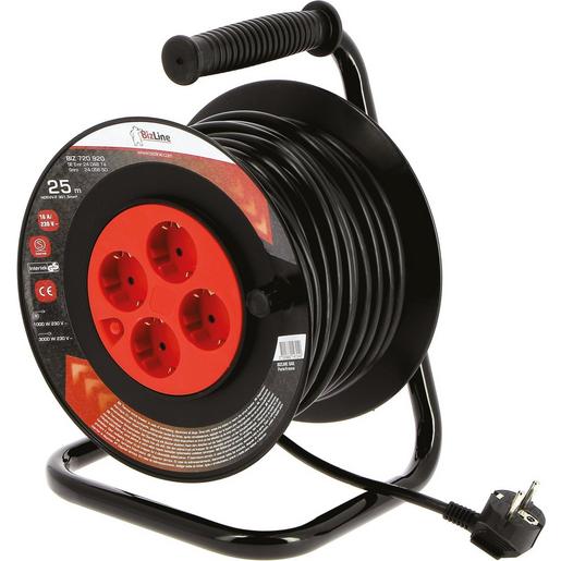 1St. Bizline BIZ 720920 Standard-Kabelrolle 25 m Steckertyp F H0