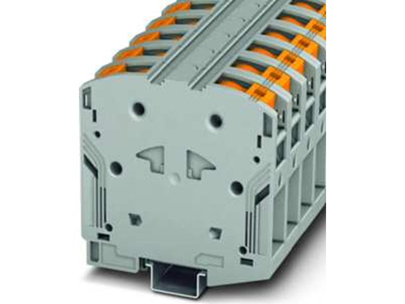 3St. Phoenix Contact PTPOWER 95 Hochstromklemme 1000 V AC / 1500 V DC 232 A Power-Turn-Anschluss Anzahl der Anschlüsse: 2 Polzahl: 1 25 mm² - 95 mm² AWG: 4 - 4/0 B=25 mm grau Montagear 3St. Phoenix PTPOWER 95 Hochstromklemme 1000 V AC / 1500 V DC 232 A Power-Turn-Anschluss Anzahl der Anschlüsse: