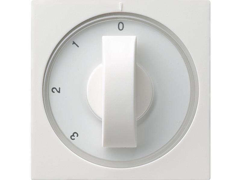1St. Gira 066903 Abdeckung Knebel 3-Stufen 0/1/2/3 System 55 Reinweiß glänzend