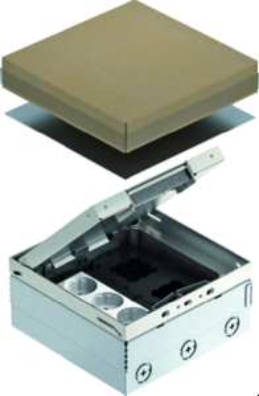 1St. OBO Bettermann UDHOME4 2V V 7427200 Geräteeinsatz kompl. M. Schutzkontaktst UDHOME42VV