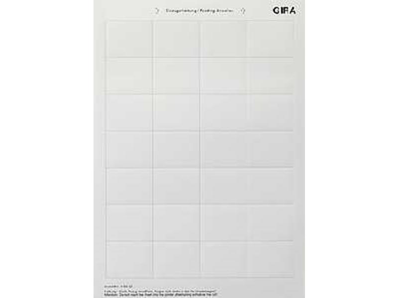 1St. Gira 145600 Beschriftungsbögen 46,9 x 36,9 mm Zubehör