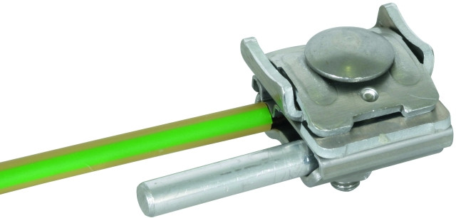 1St. Dehn 365250 UNI-Falzklemme NIRO/Al f. Rd 8-10mm Leiter 4-50qmm f. Falze 0,7-8mm