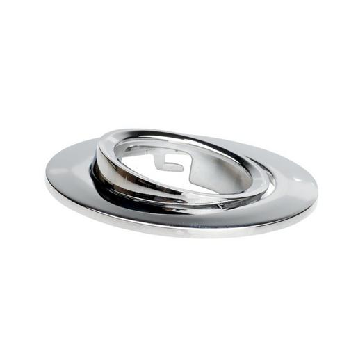 1St. NLEDEBSHVARBLFLXALCR Schwenkbare IP65 Aluminium Blende Chrom