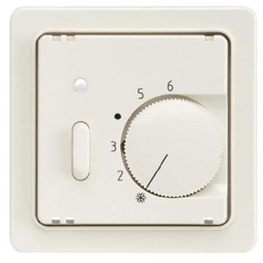 1St. Elso 227124 Zentralplatte Temp. Regler EIN/AUS-Schalter FASHION/RIVA/SCALA reinweiß