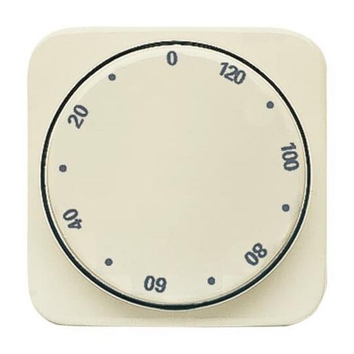 1St. Busch-Jaeger 1771-212-102 Zentralscheibe, mit Drehknopf, mit Aufdruck Busch-Duro 2000 SI cremeweiß