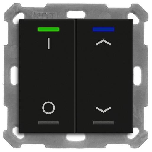 1St. MDT BE-TAL55T206.D1 KNX Taster Light 55 2-fach, RGBW, Temper