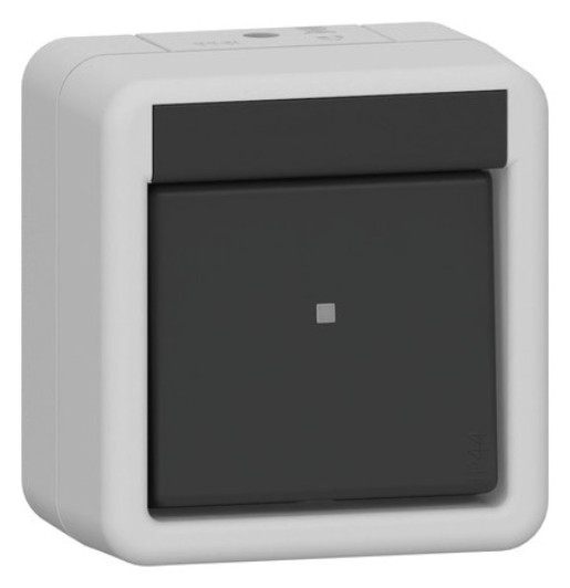 1St. Gira 310230 Wippschalter Aus 2-p WG AP Grau