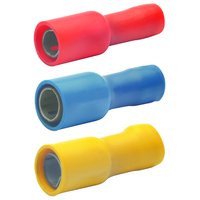 100St. Klauke 930 Rundsteckhülse, isoliert, 1,5qmm-2,5qmm, Stecker D= 4mm, Isolierhülse PVC