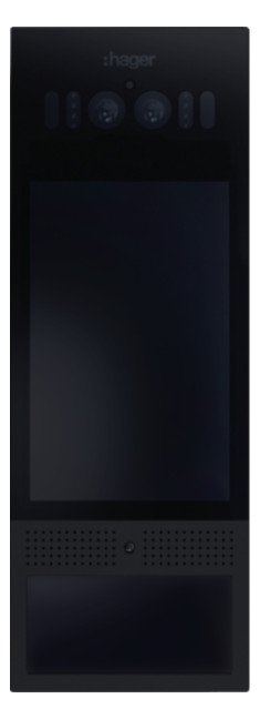 1St. Hager RTQ541X Aussenstation video Gesichtserk.+RFID+PI