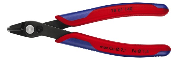 3St. Knipex 78 61 140 Elektronic Super Knips XL - INOX o. Drahthalter, mittelharter Draht bis d= 1,2mm 140mm